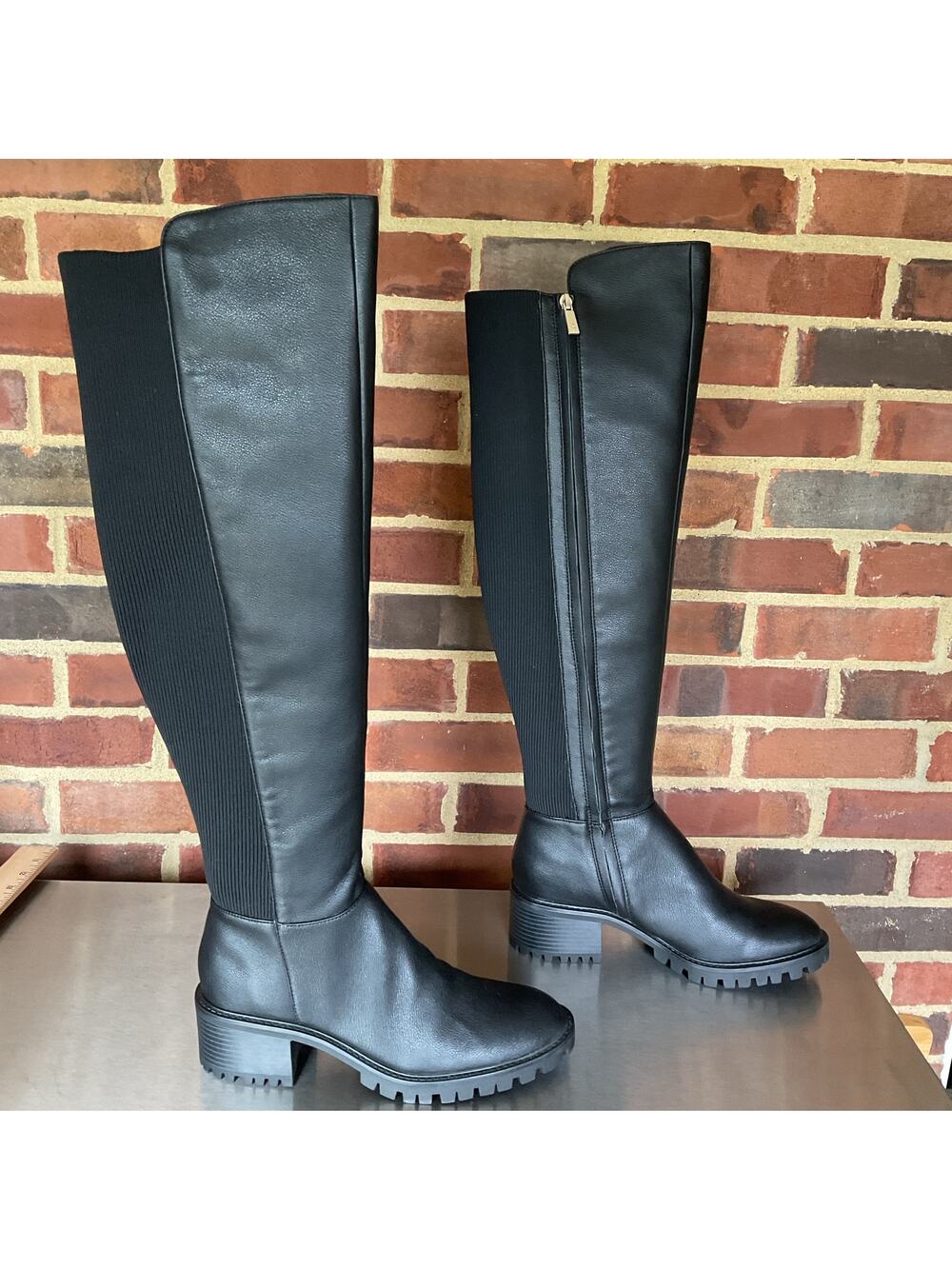 NEW Kenneth Cole New York Women’s Riva Over the Knee Boots Black Size 8M